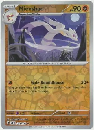 Stellar Crown Mienshao #84/142 reverse holo